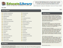 Tablet Screenshot of educatelibrary.com